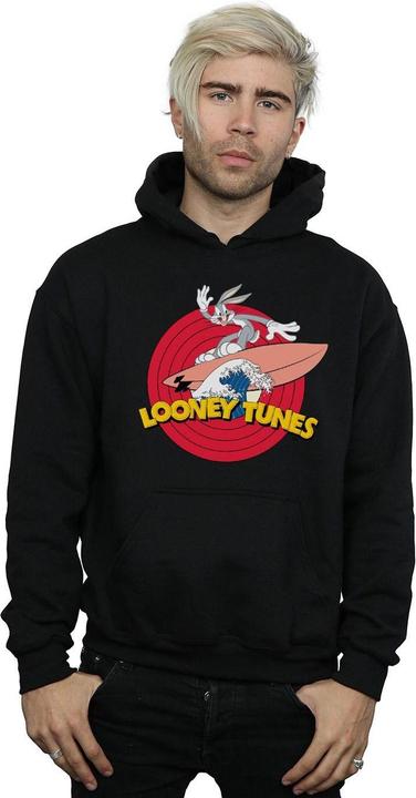 Actual product image Looney Tunes Mens Bugs Bunny Surfing Hoodie (L)