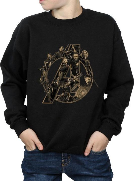 Immagine prodotto Avengers Infinity War Logo Felpa Ragazzi (128)