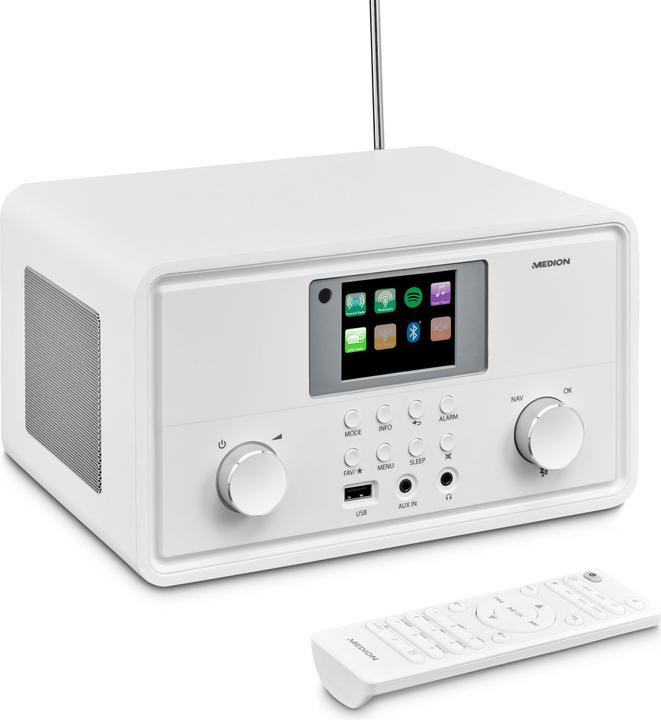 Medion LIFE® P85027 STEREO INTERNETRADIO 7,1 cm (2,8") TFT-Display, 25.000+ Internetradiosender & zahlreic (DAB+, Internetradio, UKW, WLAN, Bluetooth)