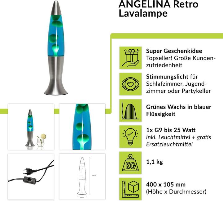 Image du produit Licht-Erlebnisse Angelina (210 lm, G9)