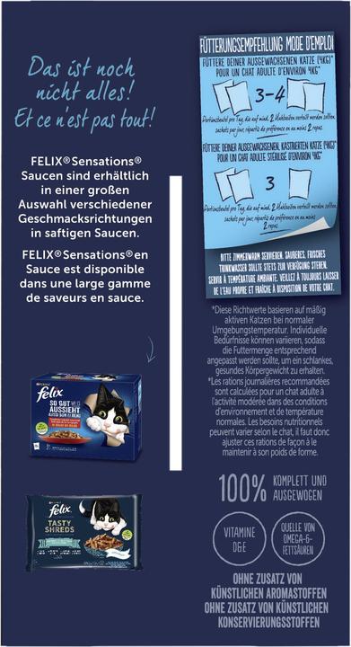 Produktbild Felix Sensation Saucen (Adult, 1 Stk., 1160 g)