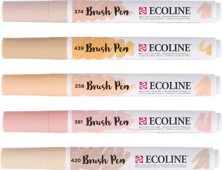 Image du produit Talens Brushpen Ecoline 5er Set, Rose, Largeur de trait : B, Brush (Rose, 1 x)