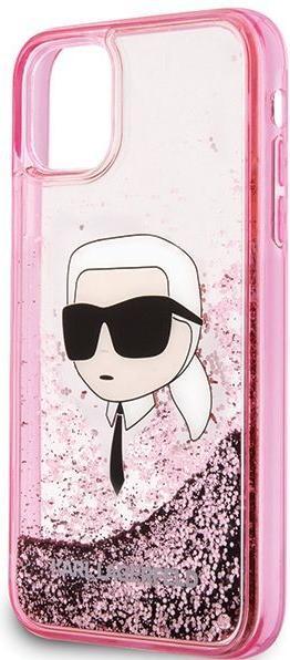 Produktbild Karl Lagerfeld KLHCN61LNKHCP iPhone 11/ XR różowy/pink hardcase Glitter Karl Head (Apple iPhone 11)