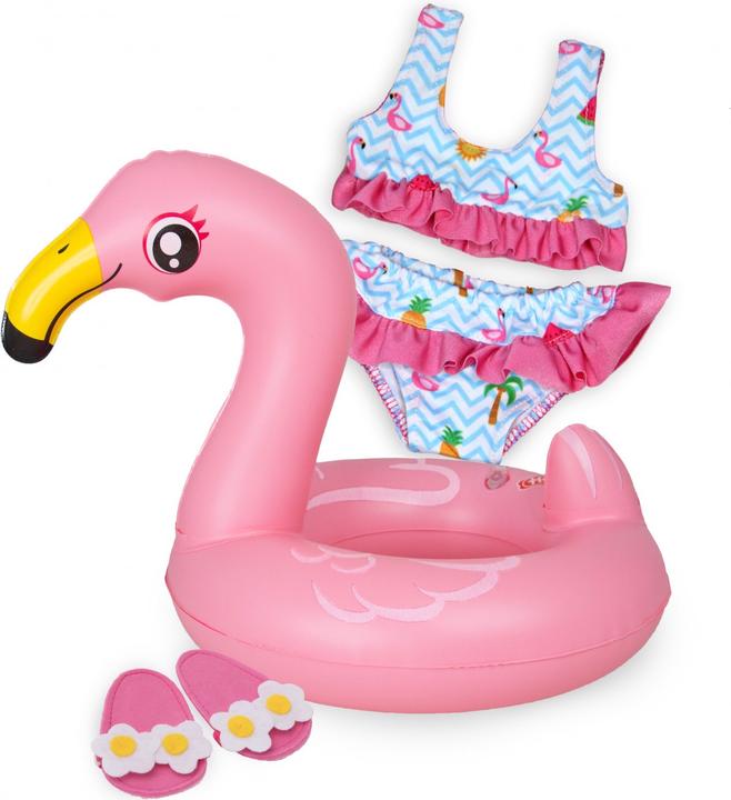Heless Set nuoto bambola Flamingo