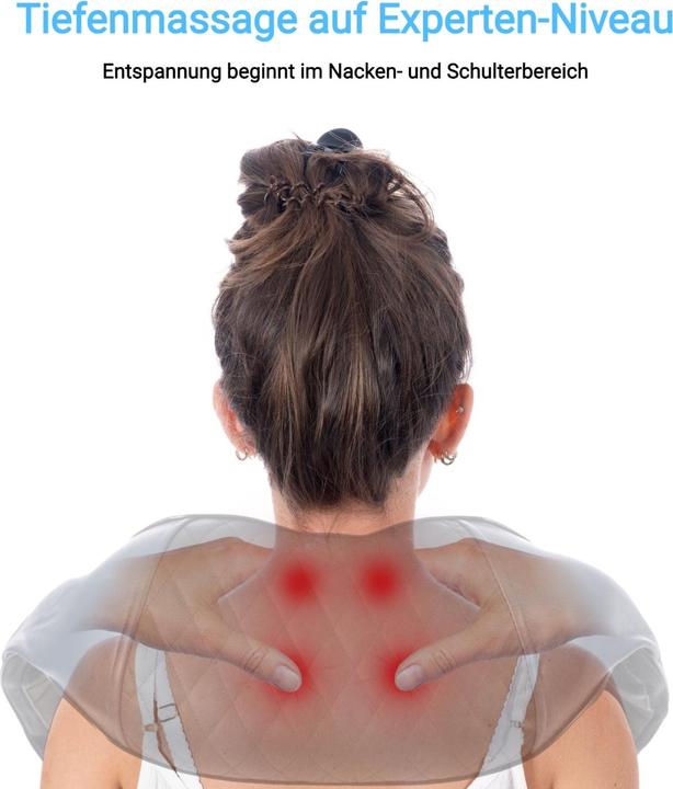 Actual product image Fitleap Nackenmassagegerät, Shiatsu Massagegerät für Muskelschmerzlinderung