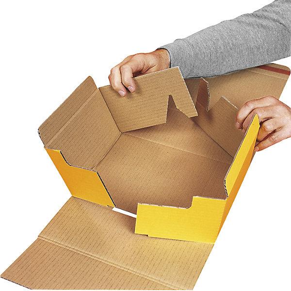 Actual product image kaiserkraft Postal dispatch box, with self adhesive seal, pack of 10, LxWxH 214 x 151 x 40 (A5, 10 x)