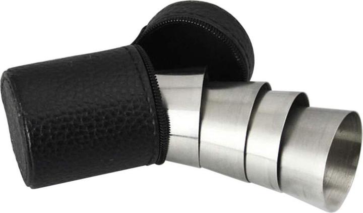 Produktbild JTI 4x kleine Gläser aus Edelstahl mit Aufbewahrung (0.30 dl, 4 x, Schnapsgläser + Shotgläser)