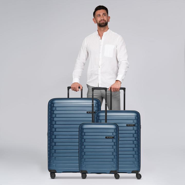 Immagine prodotto Pactastic Collection 04 THE THREE SET + 4 Rollen Kofferset 3-teilig mit Dehnfalte (216 l, XL (da 115l))