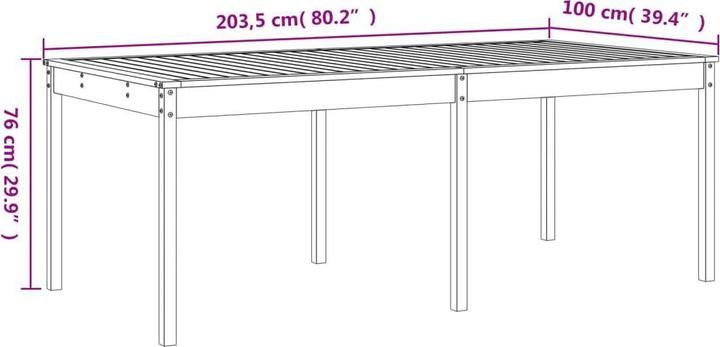 Produktbild VidaXL 17-tlg. Garten-Essgruppe Massivholz Douglasie,Material (100 cm)