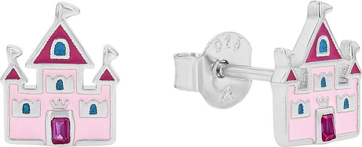 Produktbild Prinzessin Lillifee Ohrschmuck für Mädchen, 925 Sterling Silber, Zirkonia synth. | Schloss (Silber 925)