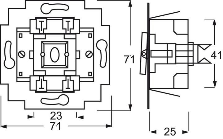 Actual product image Busch-Jaeger Cross switch 2000/7US 2000/7US (1012-0-1093)