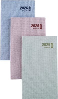 Brepols Agenda Interplan Toile O. 23 620659960 (assortiert), 1W/2S, 9x16cm (90 x 160 mm, Deutsch, Niederländisch)
