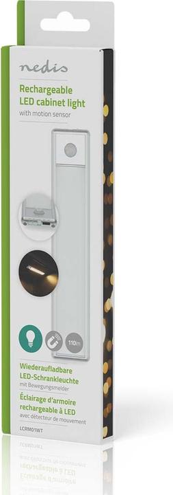 Produktbild Nedis Akku LED-Lichtleiste mit Bewegungssensor (Warmweiss, 1.40 cm, Indoor)