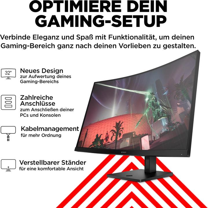 Produktbild HP Omen 32c (2560 x 1440 Pixel, 31.50")