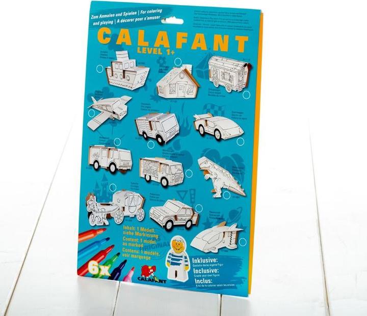 Produktbild Calafant Feuerwehrauto mit 6 Filzstiften