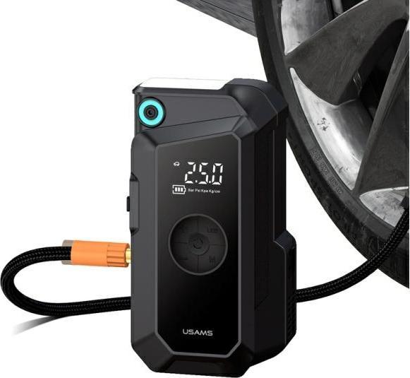 Actual product image Usams Jumpstarter Powerbank 8000mAh + wbudowana latarka czarny/black ZB287 (8000 mAh, 60 W, 29.60 Wh)