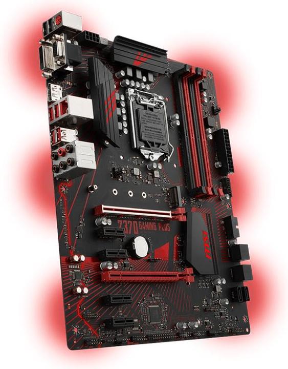 Actual product image MSI Z370 Gaming Plus (LGA 1151, Intel Z370, ATX)