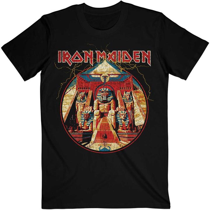 Music Brand Powerslave Lightning Circle TShirt