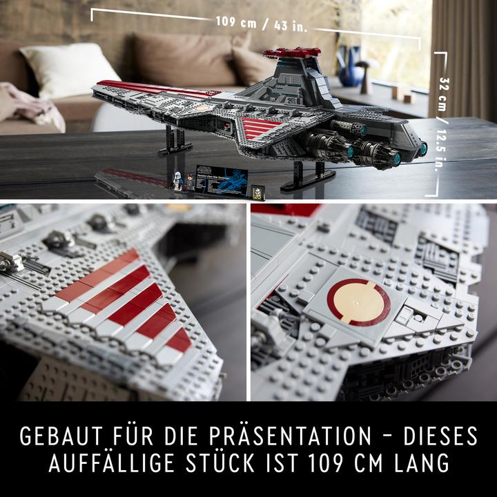 Actual product image LEGO UCS Venator-class Republic Attack Cruiser (75367, LEGO Star Wars, LEGO Rare Sets)