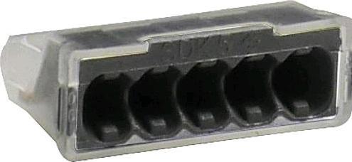 Actual product image Tridonic Plug-in terminal 5x2.5 highly transparent SDK 5 100 pcs.