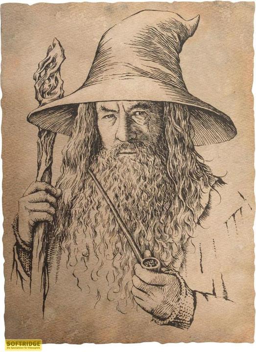 Produktbild Weta Workshop The Lord of the Rings - Portrait of Gandalf The Grey Statue Art Print (21 x 28 cm)