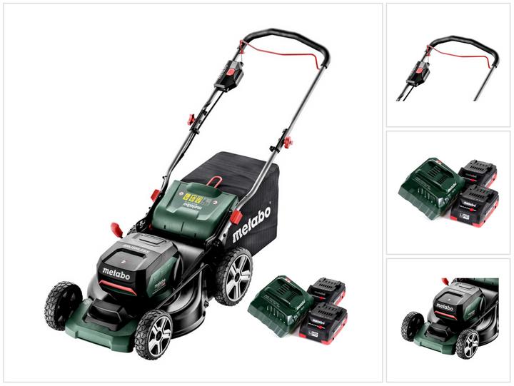 Metabo RM 36-18 LTX BL 46 battery lawn mower 36 V ( 2x 18 V ) 46 cm brushless + 2x battery 4.0 Ah + charger (Rechargeable battery operated)