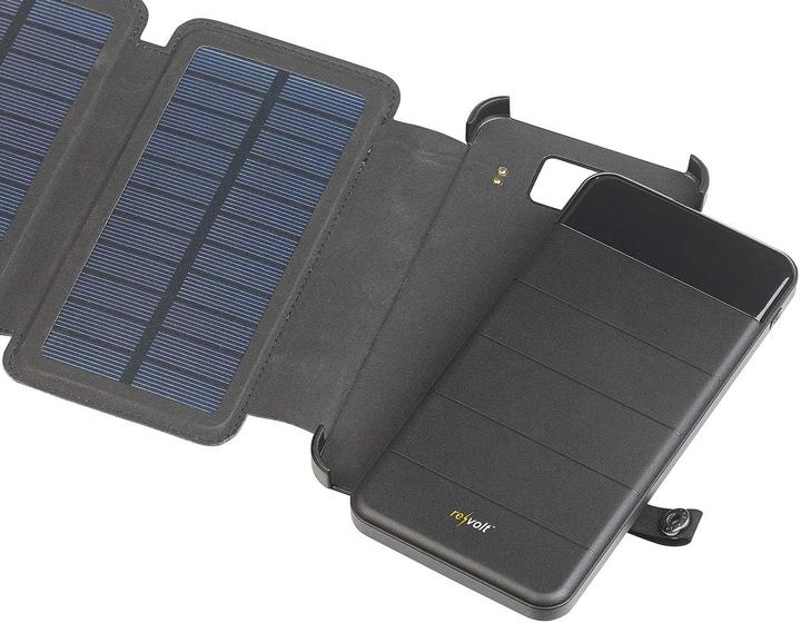 Produktbild Revolt Solar-Powerbank inkl. faltbares Solarpanel (8000 mAh, 10.50 W, 29.60 Wh)