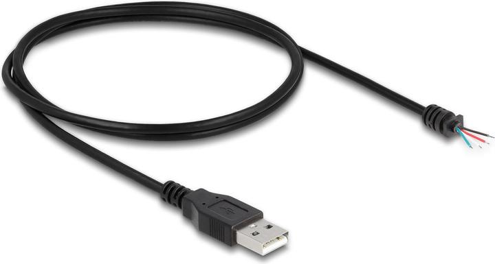 Immagine prodotto Delock Cavo USB 2.0 Type-A maschio a 4 x estremità di cavo aperte 1 m nero (2 m, USB 2.0)
