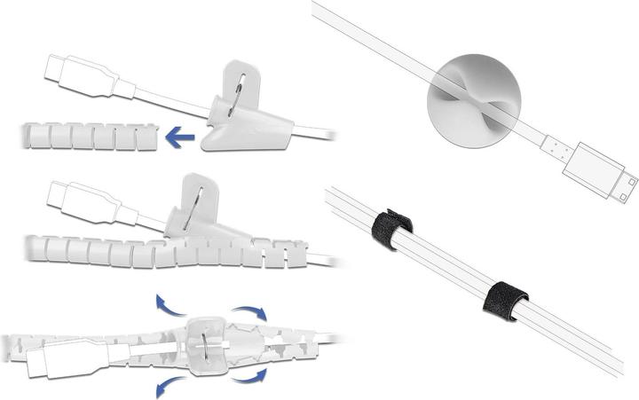 Produktbild Delock Kabelmanagement Set (Kabeldurchlass, 150 cm)