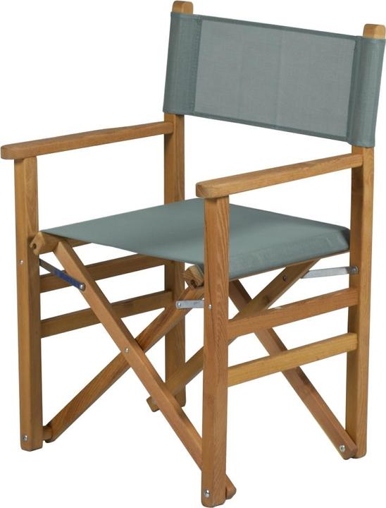 Fiam REGISTA WOODEN FOLDABLE CHAIR Sage green - Wooden / Texfil
