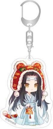 Sakami Grandmaster of Demonic Cultivation Acryl Schlüsselanhänger Lan Wangji Chibi Style 7 cm