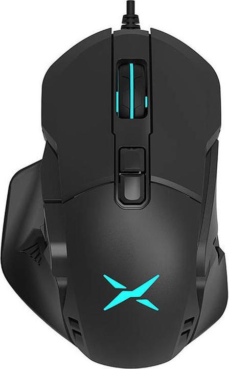 Actual product image Delux Wired Gaming Mouse with replaceable sides M629BU RGB 16000DPI (Cable)