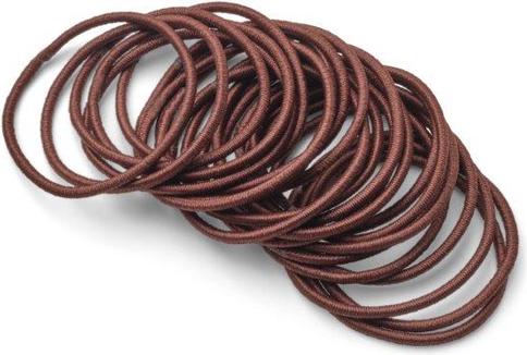 Actual product image Trisa Hair elastics thin 40 mm brown 24 pcs. (Hair tie)