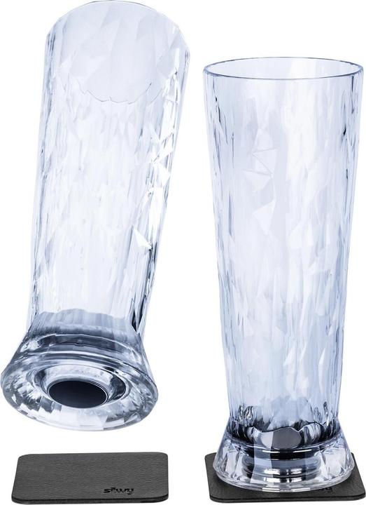 Immagine prodotto Silwy Bicchieri da birra per esterni in plastica high-tech, set da 2 (0.50 l, 2 x)