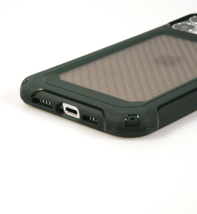Image du produit PhoneLook Coque Cover Military Élite avec dos en carbone semi-transparent (Apple iPhone 14 Pro)