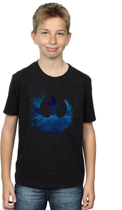 Immagine prodotto Star Wars The Rise Of Skywalker Resistance Symbol Wave Maglietta Ragazzi (128)