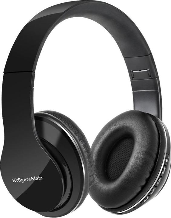 Immagine prodotto Krüger&Matz Cuffie wireless modello Street BT Nero (ANC, 10 h, Cablato)