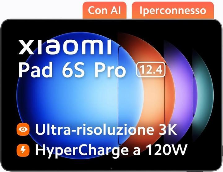 Actual product image Xiaomi Pad 6S Pro (WLAN only, 12.40", 256 GB, Graphite grey)