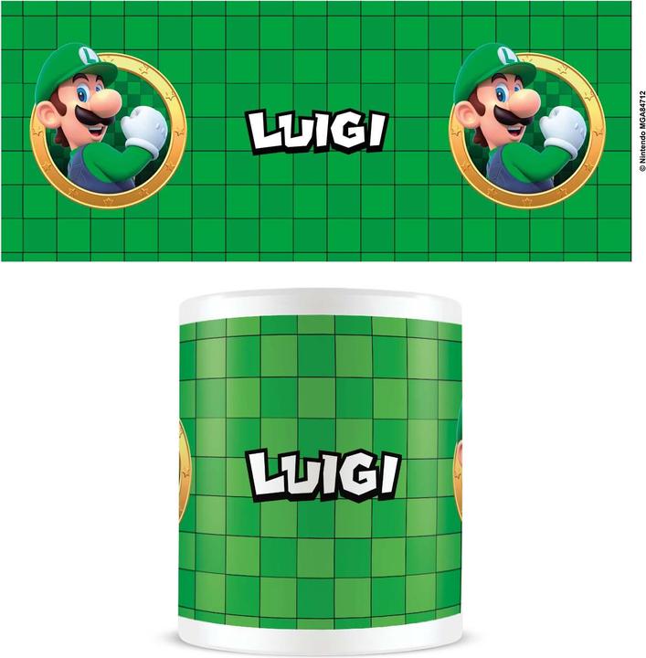 Actual product image Pyramid Mug Super Mario (Luigi 3D Port) - White (1 x)