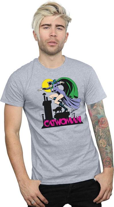 Immagine prodotto Catwoman Text Logo Maglietta Uomo (XXL)