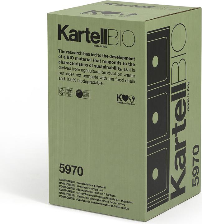 Actual product image Kartell Componibili organic container furniture (32 x 32 x 58.5 cm)