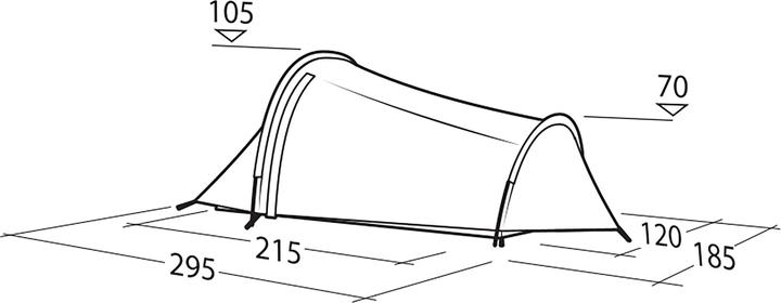 Actual product image Robens Challenger 2 Exp (Dome tent, 2.40 kg, 2 persons)