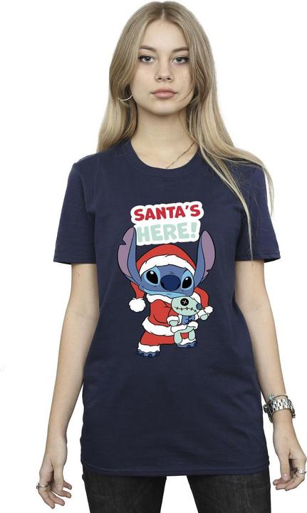 Immagine prodotto Disney Lilo & Stitch Santa's Here Maglietta Ampia Donna (S)