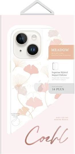 Produktbild Uniq etui Coehl Meadow iPhone 14 Plus 6,7" różowy/spring pink (Apple iPhone 14 Plus, Apple iPhone 15 Plus)