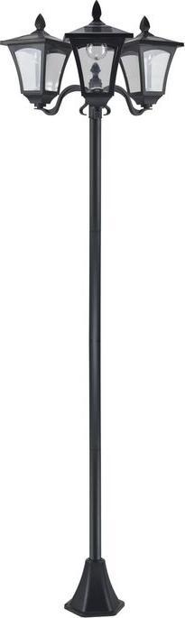 Actual product image Swisshandel24 Solar garden lantern with 3 flames lantern solar lantern path light with LED 120 lumen IP44 201 (120 lm, IP44)