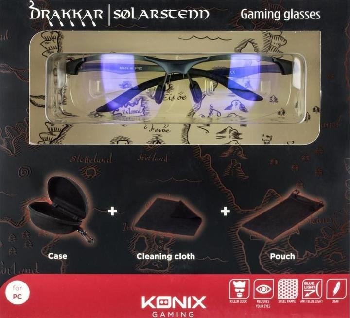 Actual product image Konix Drakkar Pro Gaming Glasses Solar Stenn