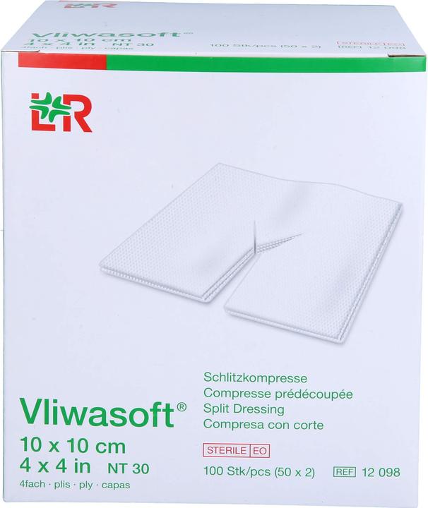 Image du produit Lohmann & Rauscher Schlitzkompressen mit Y-Einschnitt 10x10cm steril