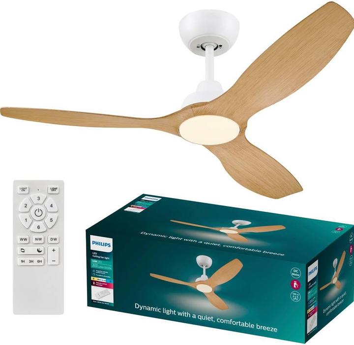 Produktbild Philips Olas Deckenventilatorleuchte 32 W (Ventilator) + 24 W (Leuchte)