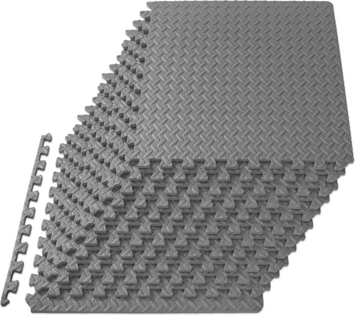 Produktbild ProsourceFit Puzzlematte, Grau - 1,2 Cm - 4,4 M² - 12 Ineinandergreifende