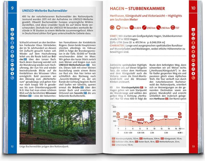 Produktbild Wanderführer Rügen, mit Hiddensee und Fischland-Darss-Zingst, 55 Touren mit